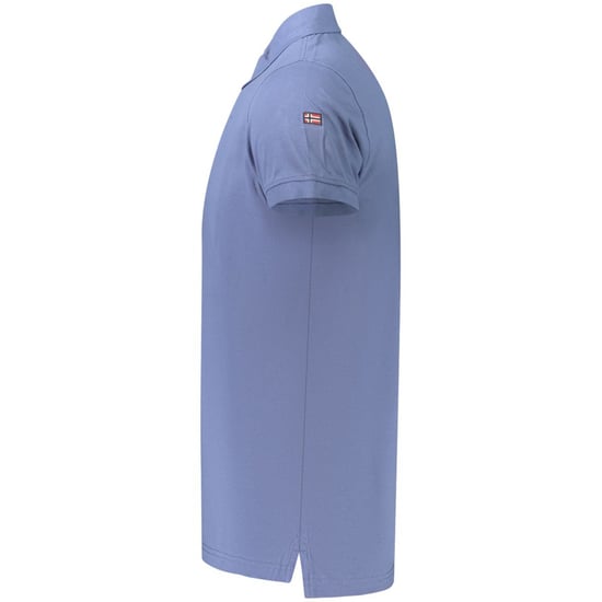 Noorwegen 1963 Blauwe Katoenen Polo Shirt voor Mannen - Image 3