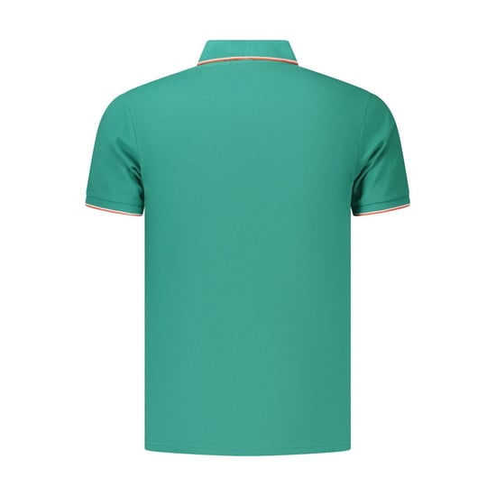 Coveri Moving Green Cotton Men's Polo Shirt - Image 2