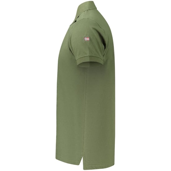Norge 1963 Verde Bomullspolo för män - Image 3