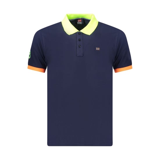 Norway 1963 Blue Cotton Men's Polo Shirt - Image 1