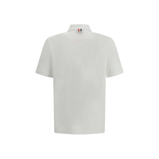 Thom Browne Vit Bomull Polo Skjorta - Image 2
