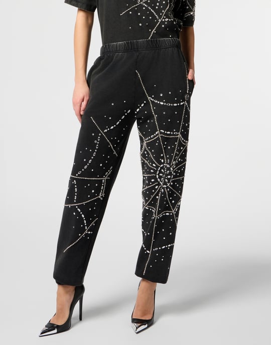 Washed Joggers Spiderweb Strass - Image 2