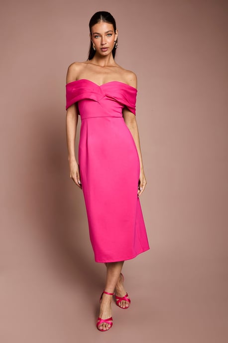 Bardot Ponte Column Midi Dress - Image 1