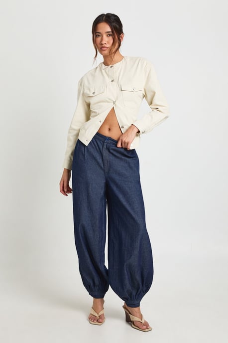 Chambray Harem Trousers - Image 3