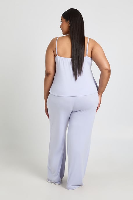 Plus Babydoll Pyjama Top And Trouser Set - Image 2