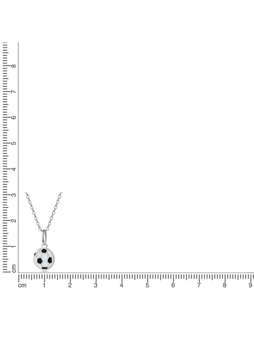 Zeeme for Kids Pendant with chain 925/- Sterling Silber rhodiniert Fußball - Image 2