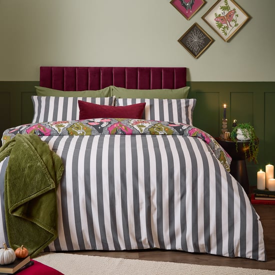 Furn Hallowquin Spooky Reversible Duvet Cover Set, Multi - Image 2
