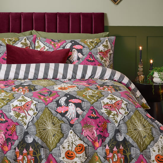 Furn Hallowquin Spooky Reversible Duvet Cover Set, Multi - Image 4