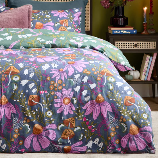 Furn Ghoul Gardens Halloween Reversible Duvet Cover Set, Multi - Image 4