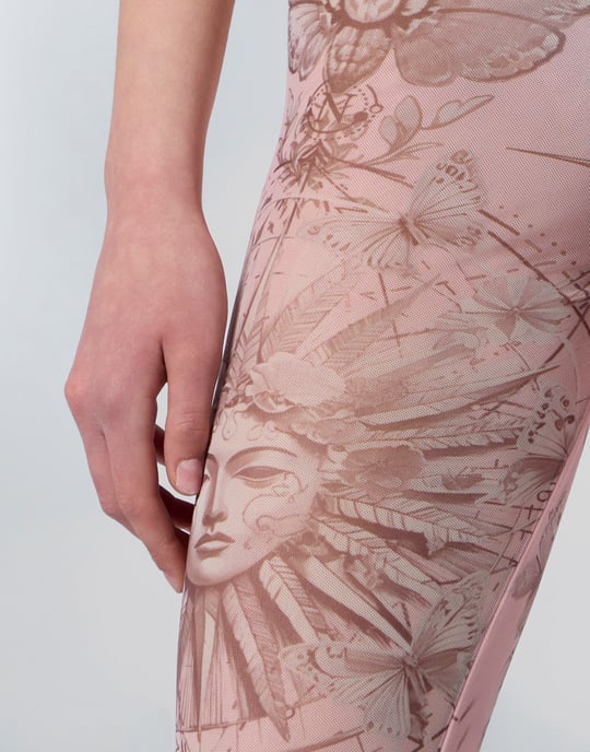 Tyllleggings med fjärilstatuering - Image 3