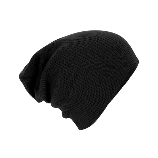 Beechfield Unisex Adult Slouch Beanie (Black) - Image 1