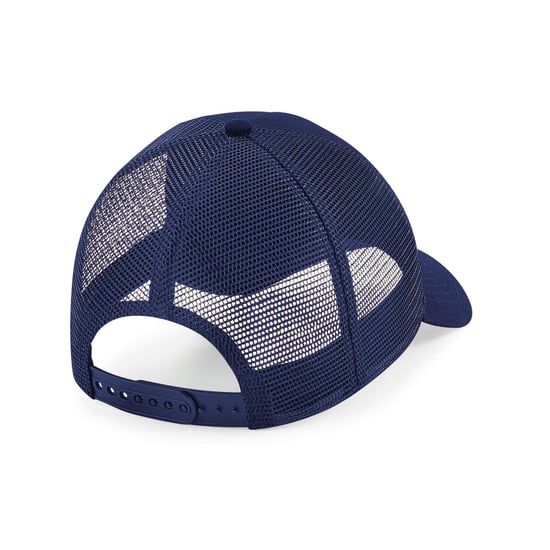 Beechfield Unisex Organic Cotton Trucker Cap voor volwassenen (Marine Oxford) - Image 2