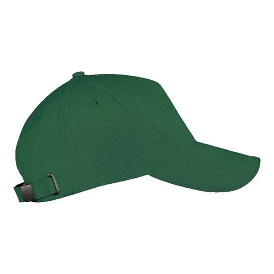 SOLS Long Beach 5 Paneel Baseball Cap (Fles groen) - Image 3