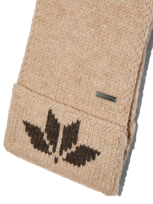 Stickad ullhalsduk med snöflingor och logotyp - Image 2