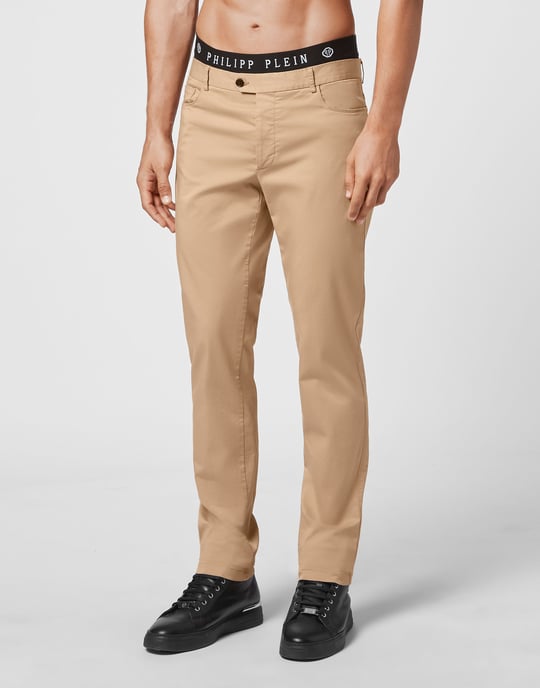 Broek Pasvorm Chinos Iconic Plein - Image 2