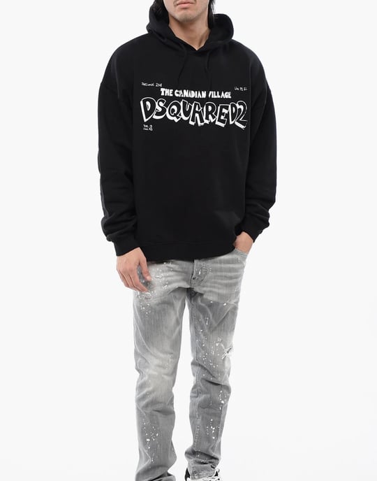 Hoodie med lös passform från Canadian Village-logotypen - Image 2