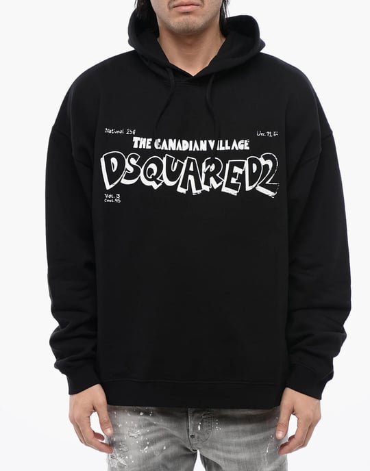Hoodie med lös passform från Canadian Village-logotypen - Image 3
