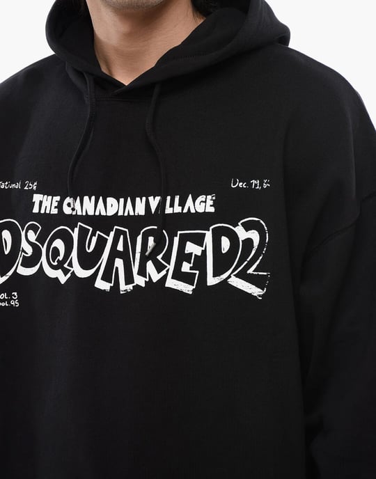 Hoodie med lös passform från Canadian Village-logotypen - Image 5