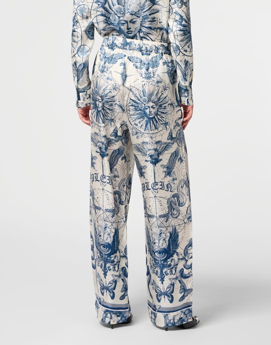 Sidenpyjamasbyxor fjärilstatuering - Image 5