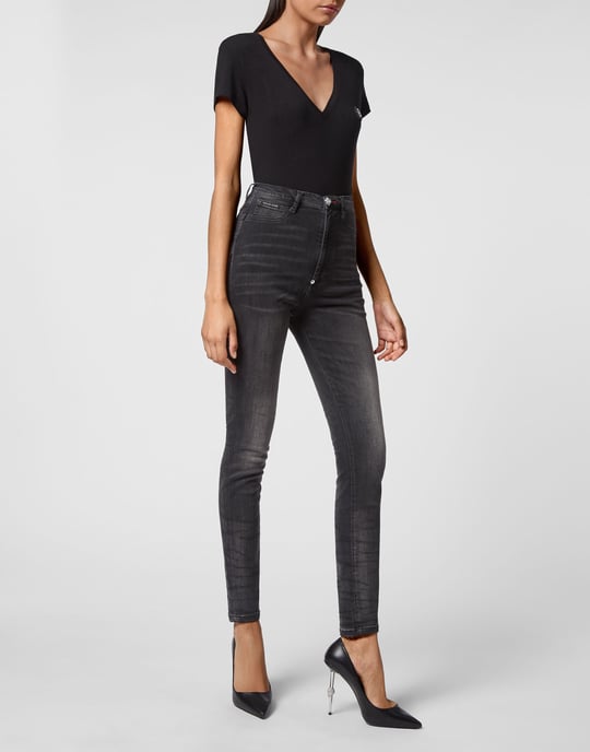Super Hoge Taille Jegging Iconic Plein - Image 4