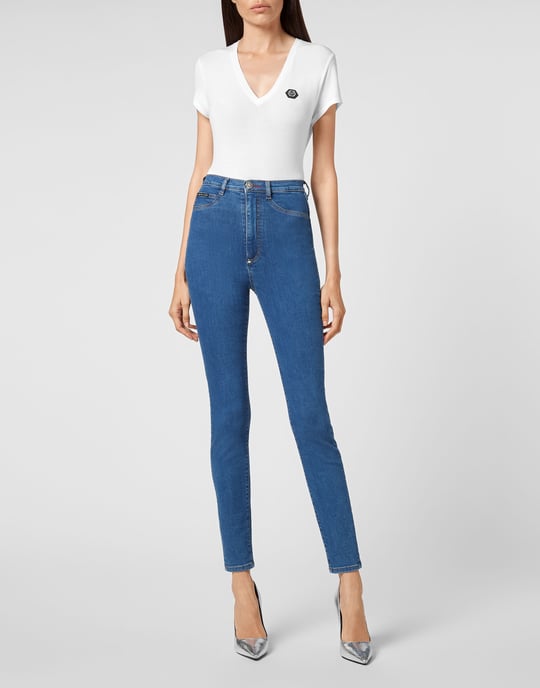 Super Hoge Taille Jegging Iconic Plein - Image 3
