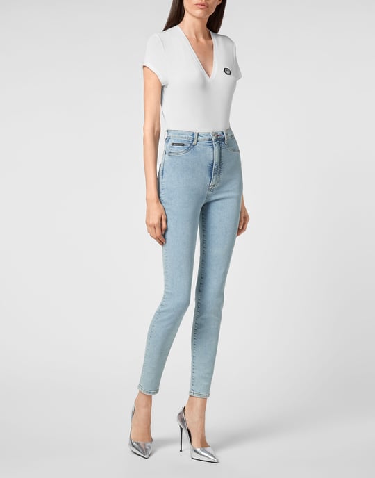 Super Hoge Taille Jegging Iconic Plein - Image 4