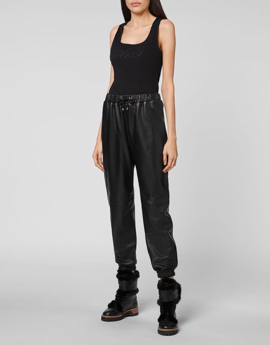 Leather Joggers - Image 4