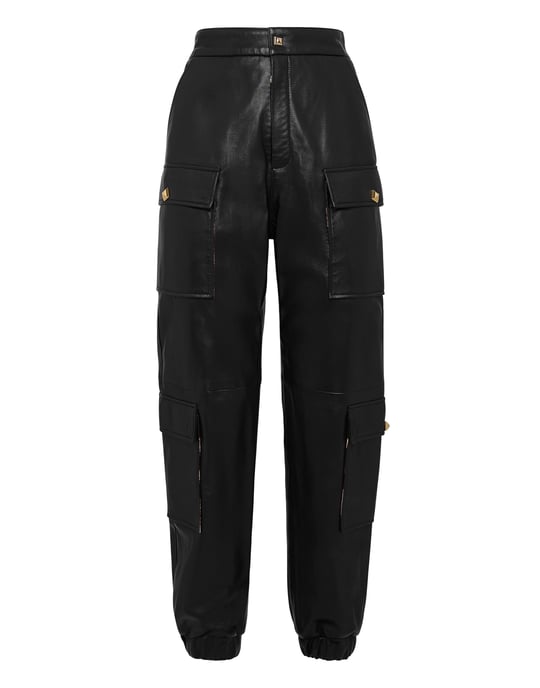 Leather Joggers - Image 1