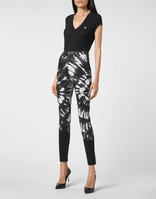 Jegging Med Superhög Midja Tie Dye - Image 4