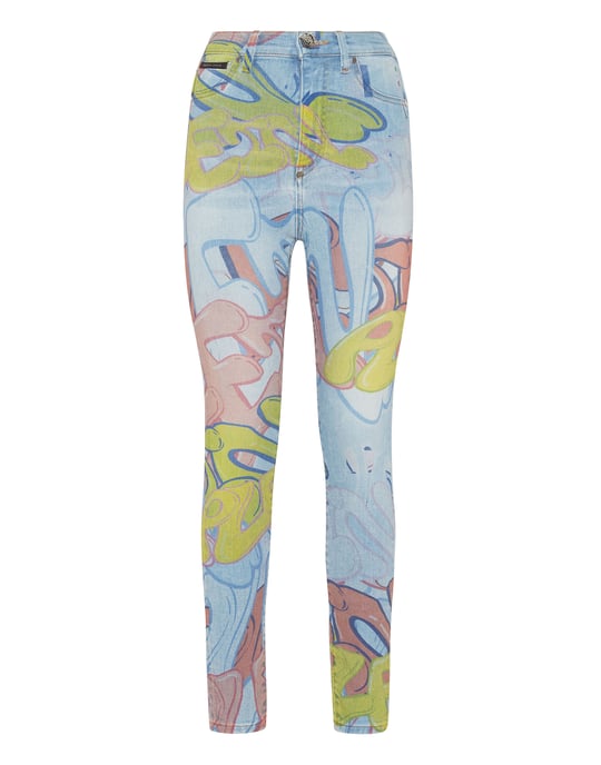 Super Hoge Taille Jegging Bombing Graffiti - Image 1
