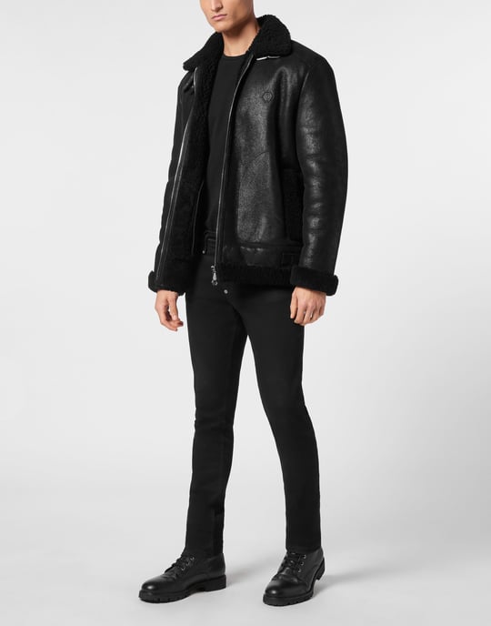 Leather Fitted Biker - Image 3