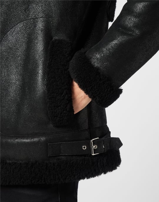 Leather Fitted Biker - Image 5