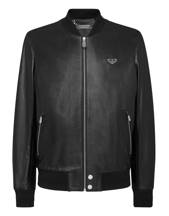 Leather Bomber Iconic Plein - Image 1