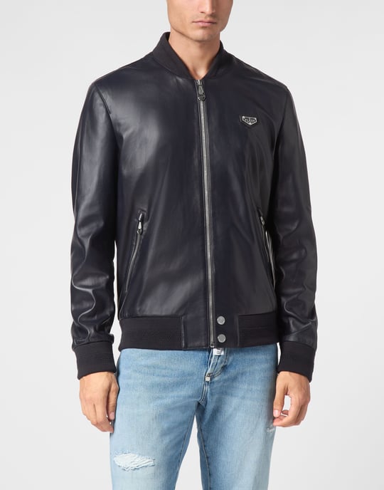 Bomber I Läder Iconic Plein - Image 2
