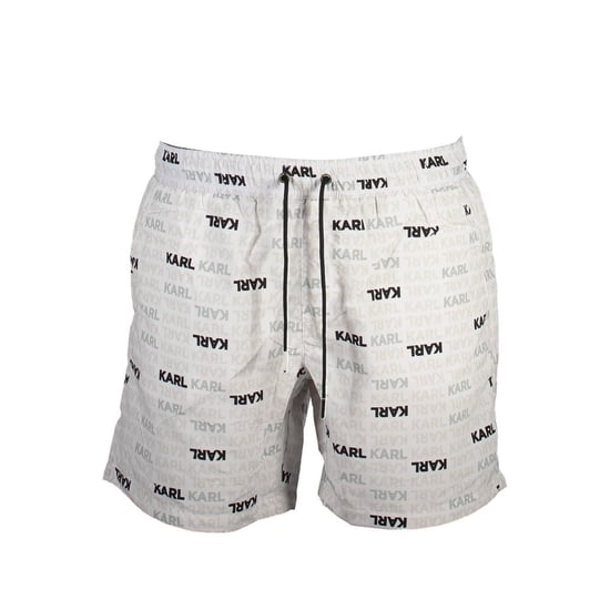 Karl Lagerfeld White Polyester Men's Swim Trunks - Image 1