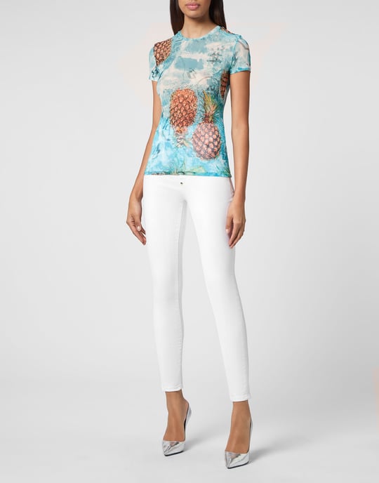T-Shirt Rund Hals Pineapple Skies - Image 4