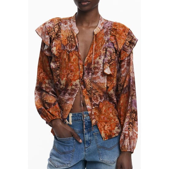 Desigual Arancione Viscose Dames Shirt - Image 1