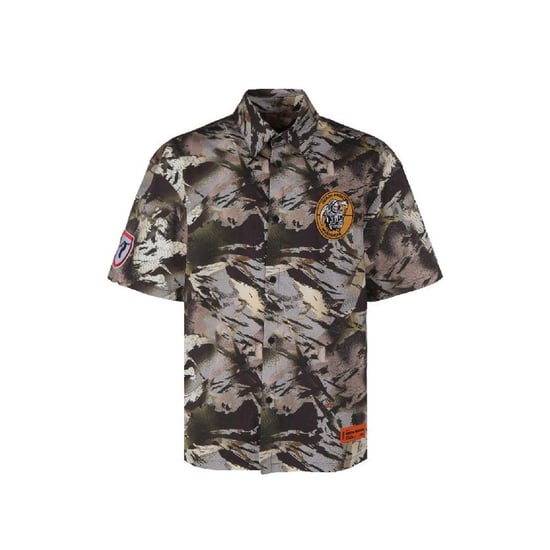 Heron Preston Bicolor Katoenen Patroon Shirt - Image 1