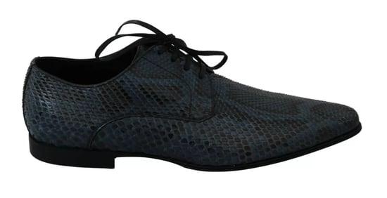 Dolce & Gabbana Blauwe Python Leren Slangenhuid Schoenen - Image 1