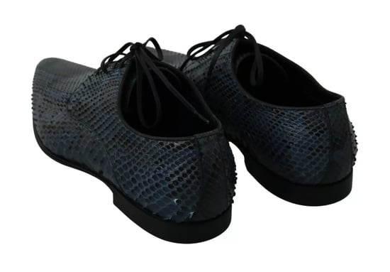 Dolce & Gabbana Blauwe Python Leren Slangenhuid Schoenen - Image 2