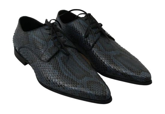Dolce & Gabbana Blauwe Python Leren Slangenhuid Schoenen - Image 3