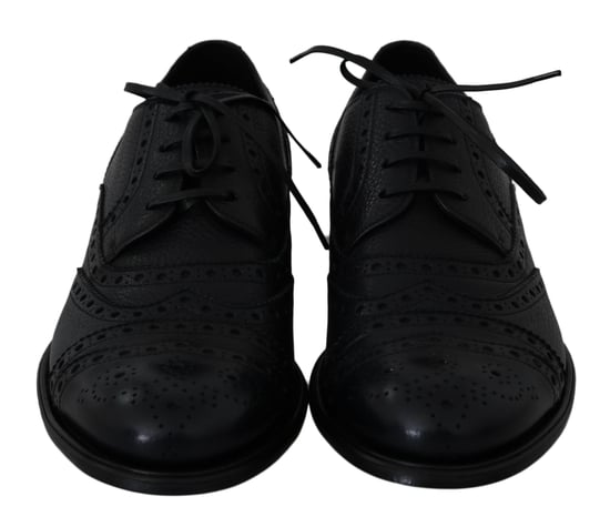 Dolce & Gabbana Blå Läder Wingtip Oxford Klänning skor - Image 2