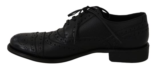 Dolce & Gabbana Blå Läder Wingtip Oxford Klänning skor - Image 4