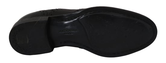 Dolce & Gabbana Blå Läder Wingtip Oxford Klänning skor - Image 5