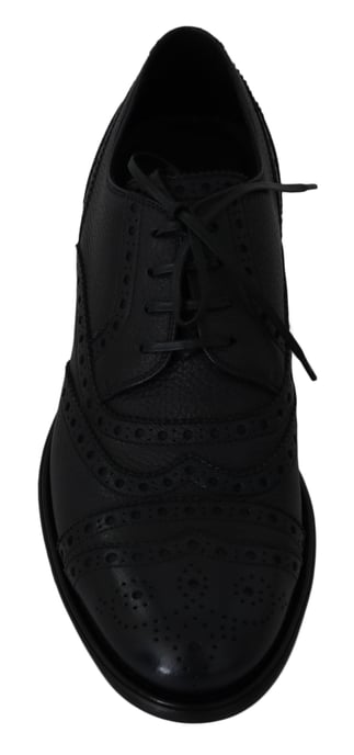 Dolce & Gabbana Blå Läder Wingtip Oxford Klänning skor - Image 6