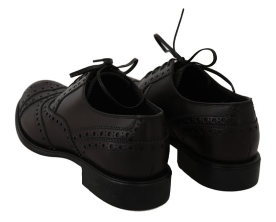 Dolce & Gabbana Zwarte Leren Wingtip Oxford Dresschoenen - Image 4