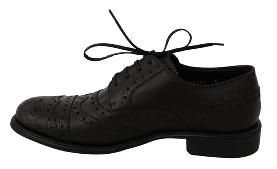 Dolce & Gabbana Zwarte Leren Wingtip Oxford Dresschoenen - Image 5