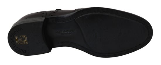 Dolce & Gabbana Zwarte Leren Wingtip Oxford Dresschoenen - Image 6