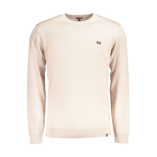 Norge 1963 Beige Bomulls Tröja för Män - Image 1