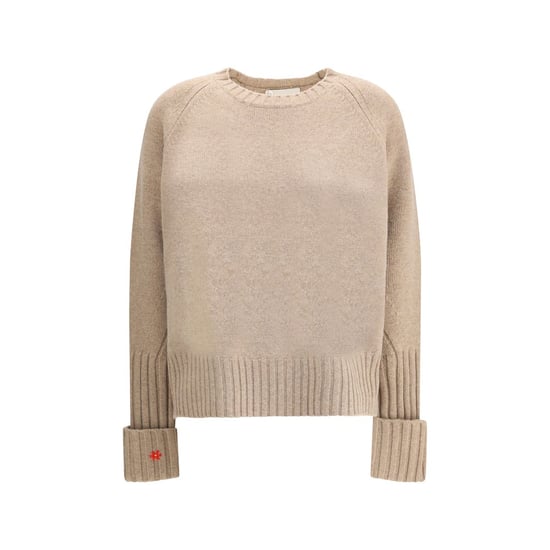 Tory Burch Beige Merino Wool Sweatshirt - Image 1